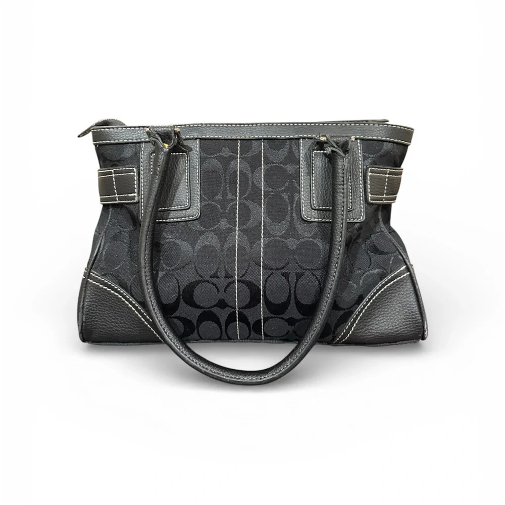 Coach Hampton Signature Carryall Black Horsebit F04U-2187 - Picture 3 of 13